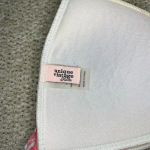 Unique Vintage  bikini swim top halter retro padded floral pink and white‎ size M Photo 5