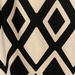Eliza J  Black And White Diamond Geometric Print Shift Dress Photo 11