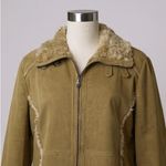 wilson's leather  Maxima Y2K Penny Lane‎ Shearling Jacket Tan Suede XL Photo 2