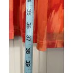 Old Navy Orange Abstract V Neck Tie/Gathered Cap Sl Lined Smocked Waist Sz XXL Photo 3