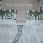 Banana Republic  2 Petite 29 Cotton Elephants All Over Pattern Shorts in Olive Photo 6