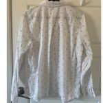 Maurice's sz XL Womens 100% Cotton Anchor Novelty Long Sleeve Button Top Nautical Photo 2