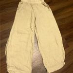 Spiga Greece linen barrel pants fall casual classic fall boho tan Photo 0