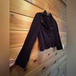 Rafaella  Womens Black 3 Button Corduroy Long Sleeve Blazer Size 12 Photo 1