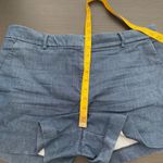 Loft  Women's Blue Denim Chambray Flat Front Side Pockets Jeans Shorts Size 12 Photo 7