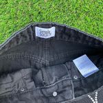 Simple Society  black white rhinestone star denim jeans size 00/23 Photo 2