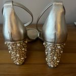 Lilly Pulitzer Amber Lynn Gold Embellished Block Heels Sandals Shoes Women’s 9.5 Photo 1