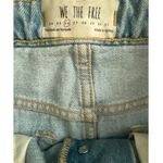 Free People We The Free Distressed Light Wash Button Front Jean Skirt Size 26 Photo 8