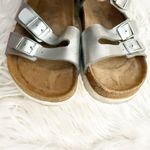 Birkenstock BETULA x | Leo Soft Sandals Metallic Metal Silver White | Size 40 Photo 8