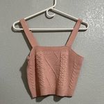 Full Circle Trends Rose Blush Knit Cardigan and Crop Top Set  Photo 2