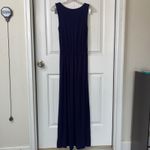 Boden blue navy jersey Emmie maxi dress‎ size 4 Regular minimalist Photo 5