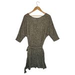 Lane Bryant  Dress Womens 18 20 Sweater Cocktail Belt Shimmer Metallic Gold Black Photo 2