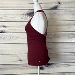 Fabletics Burgundy Boost Strappy Sports Bra Tank Top Photo 5