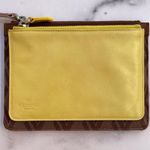 Valentino Garavani Valentino women’s Toile de V leather and canvas jacquard clutch wristlet bag Photo 1
