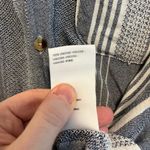 Anthropologie  Maeve Blue Striped Button Down Shirt‎ Relaxed Fit Casual Medium Photo 3