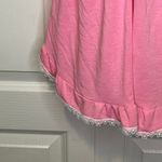Victoria's Secret Victoria’s Secret Babydoll Pajama Tank Top Bubblegum Pink With Off White Daisy Coquette Lace Medium Photo 3