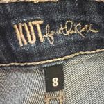 Kut From The Kloth  Catherine Boyfriend Ankle Jeans Size 8 Raw Hem Medium Wash Photo 2