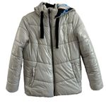 Members Only  Silver Hi-Shine Looney Tunes Print Lining Quilted Puffer Jacket Photo 1