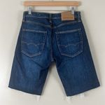 American Eagle Next Level Airflex Distressed Bermuda Denim Shorts Blue Size 28 Photo 3