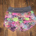 Lululemon NWOT RARE  Speed Up MidRise Lined Short 4" Vivid Floral Tone Multi Photo 1