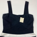 Trina Turk Envy Black White Stripe Sweater Dress NWT Size M Photo 2