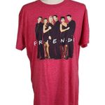 Friends Televsion Series Retro 90's Unisex Graphic Faded Red Tee Size Large Photo 1