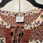 Patrons of Peace Anthropologie  Long Sleeve Boho Floral Flowy Blouse Top Medium Photo 2