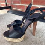 Tory Burch High Heels Pumps Beach Navy Blue Women’s Size 7.5 Photo 2