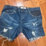 Juicy Couture  Shorts Blue Jean Y2K Cut Off Shorts Studded pocket size 28 Photo 0