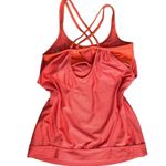 Athleta Orange Hidden Agenda Sleeveless Sports Bra Athletic Tank small Photo 1
