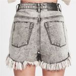 One Teaspoon  Bonita High Waist Gray Raw Hem Shorts Size‎ 24 Photo 1