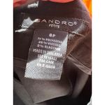 Sandro Petite Black Button Front High-Waist Classic A-Line Mini Skirt Size 8P Photo 6