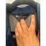 Women’s Vintage 80s Mizz Lizz Snap Button Dark Denim Long sleeve Jumpsuit 11/12 Blue Photo 7