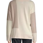 Lafayette Color block sweater silk wool blend :Box H: Tan Photo 5
