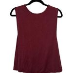 Buff Bunny Burgundy Sleeveless Strappy Back Tank Top Photo 0