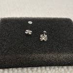 Small CZ Cross Stud Earrings for Men Women Screw Back Design Unisex Earrings Hip Hop Punk Streetwear Gold Photo 5