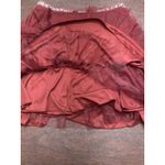 My Michelle My‎ Michelle Burgundy Tulle Party Skirt Size 11 Gemstone Waist Formal Holiday Photo 6