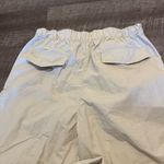 Wilo Cream Parachute Windbreaker Active Cargo Jogger Pants Tan Photo 5
