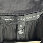 White House | Black Market Smocked Anorak Jacket Black Full Zip Size Medium Photo 5