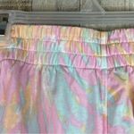 Adidas Size XL Tie Dye Shorts Side White Stripes Stretch Waistband Photo 8