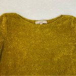 Loft Golden Olive Crew Neck Sweater Womens M Medium Chunky Soft Knit Office Photo 3
