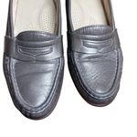 VTG SAS Tripad Comfort Womens Flat Loafers Leather Pewter Pennyloafer Size 7.5 N Silver Photo 5