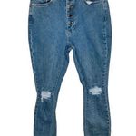 We Wore What The Danielle High Rise Vintage Straight Button Fly Jeans Size 29 Photo 0