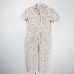 Anthropologie Rachel Antonoff Matthew Jumpsuit Pressed Flowers Floral-Print Denim Photo 3