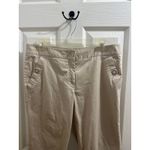 Liz Claiborne Liz by  Champagne Beige Work Pants Slacks Office 10P Snap Pockets Photo 2
