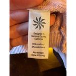 Athleta  Sweater Women Small Pink Lilac Cotton Cashmere Knit Ruffle Front Cardiga Photo 9