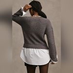 Anthropologie NWT By Cropped Twofer Cardigan Sweater Size XXS Photo 1