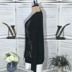 Vera Wang Simply  Lace Tunic Top Gray White - Medium Photo 5