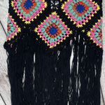 Hera Collection Crochet Granny Square Fringe Top NWT! Photo 7