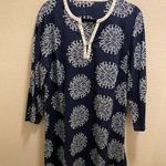 Blue And White Fish Pattern Swim Cover Photo 0